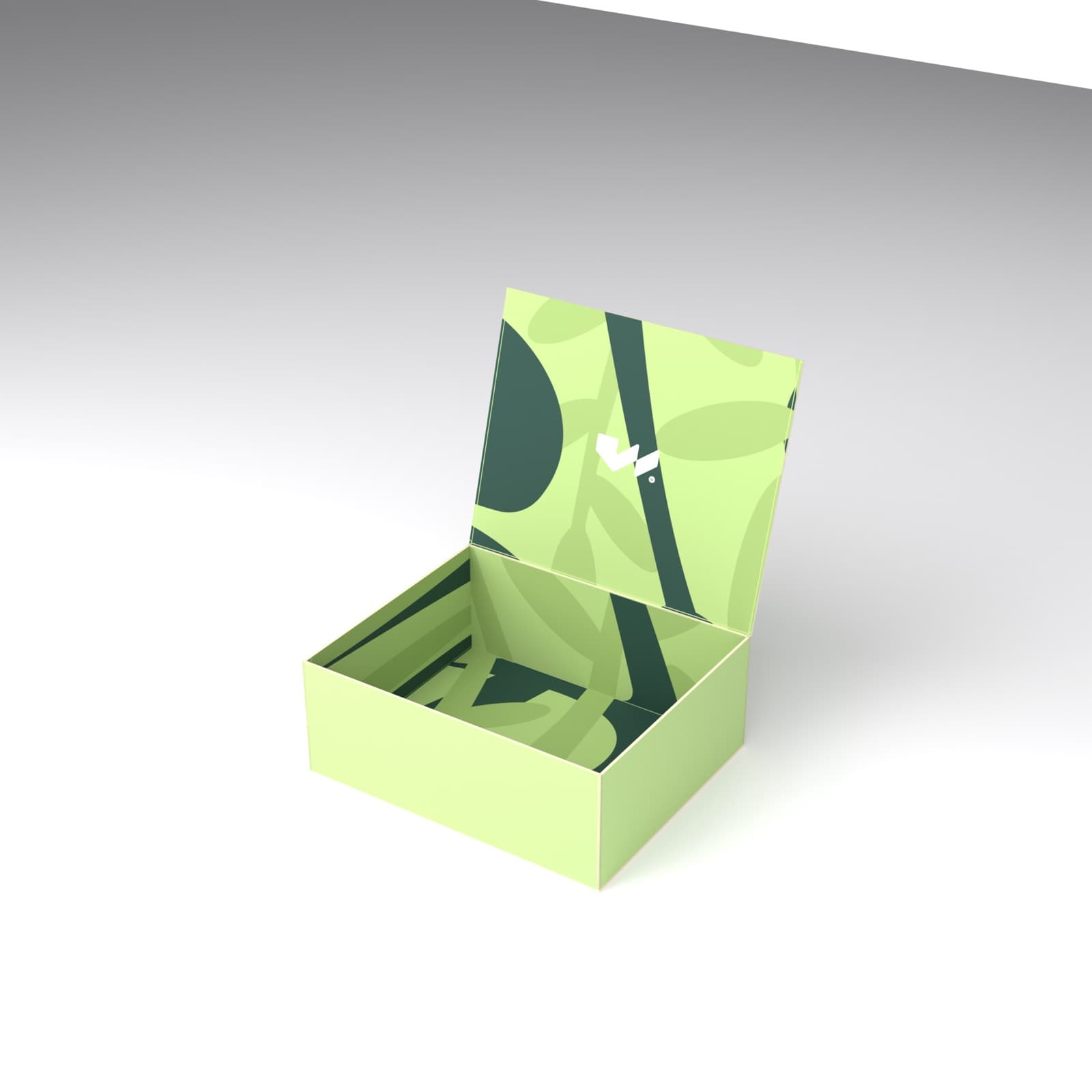 Mosticare Traccia Due packaging, open box revealing the printed interior